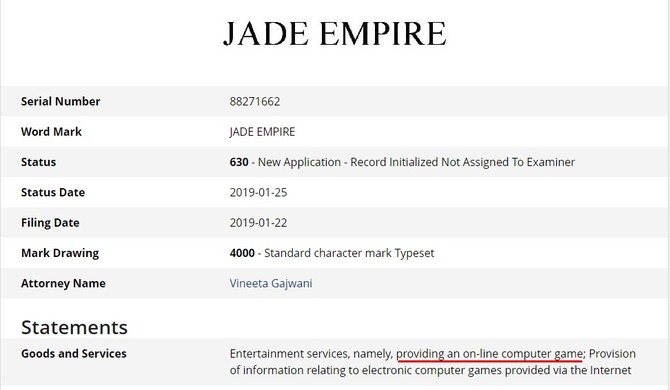 EA rejestruje markę Jade Empire - nowa gra z uniwersum w drodze? [2]