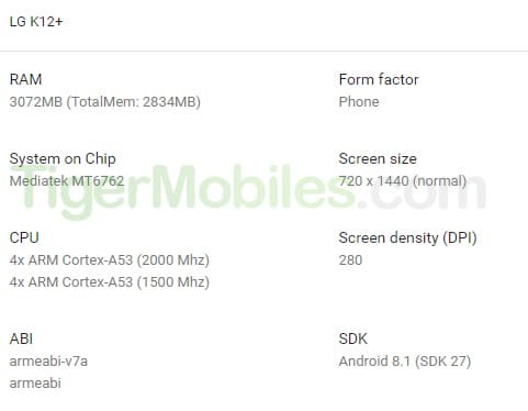 Premiera LG K12+ zaplanowana na MWC 2019. Cudów nie będzie [3]