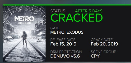 Metro Exodus - Denuvo 5.6 już złamane. Far Cry New Dawn czeka [2]