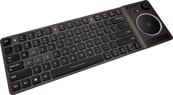 Corsair K83 Wireless - Salonowa klawiatura z grzybkiem i gładzikiem [2]