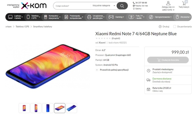 Znamy polską cenę Redmi Note 7. Niby tanio, ale czy na pewno? [2]