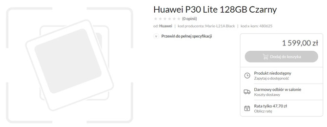 Huawei P30 i P30 Lite - znamy specyfikację i cenę smartfonów [5]