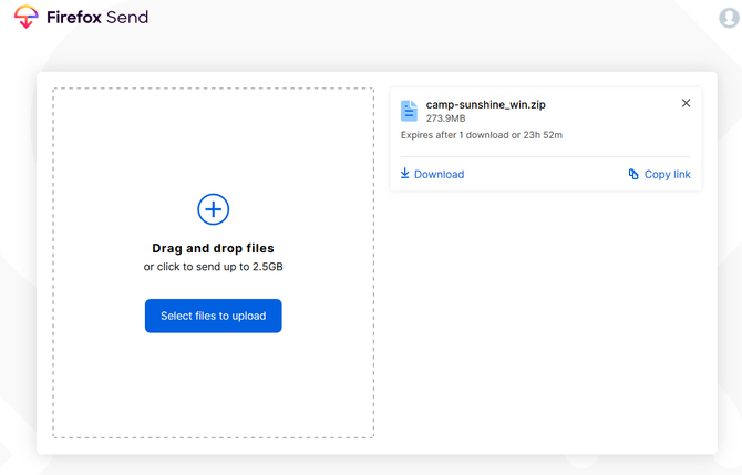 Poznajcie Firefox Send, nowy serwis wymiany plików z limitami [2]