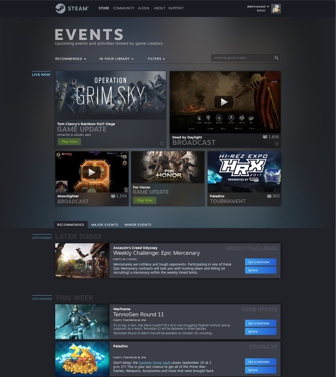 Steam: nowy wygląd potwierdzony. Pojawi się też zakładka Events [2]