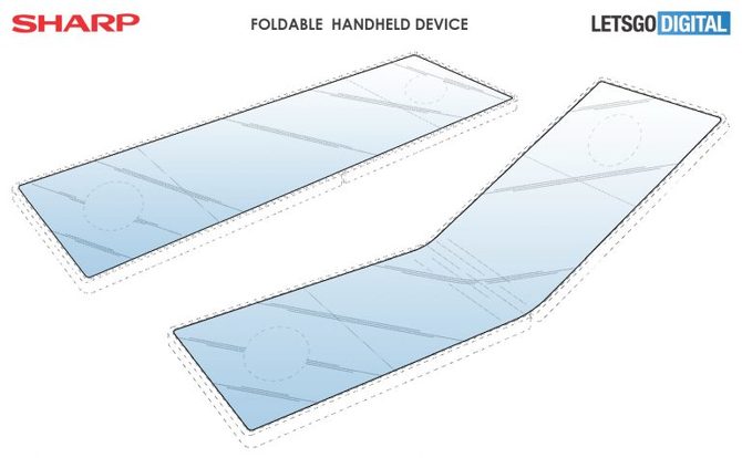 Sharp - patent na składany smartfon, niczym gamingowy handheld [2]