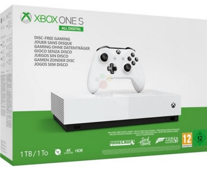 Xbox One S All-Digital - znamy cenę i datę premiery konsoli [1]