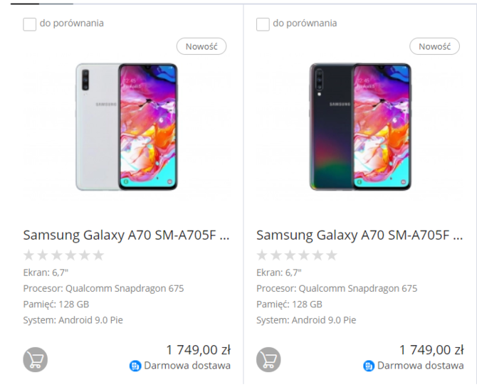 Smartfon Samsung Galaxy A70 trafia do Polski w atrakcyjnej cenie [2]