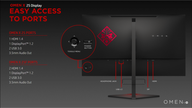 OMEN X 25 i OMEN X 25f - nowe gamingowe monitory 240 Hz [2]