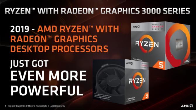 AMD Ryzen 3 3200G i Ryzen 5 3400G - znamy specyfikację i ceny APU [1]