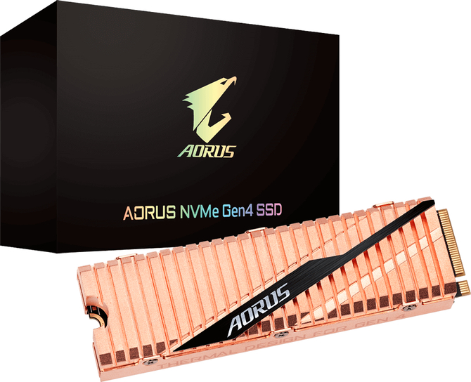 Gigabyte AORUS NVMe - SSD PCIe 4.0 z miedzianym radiatorem  [1]