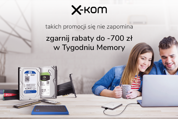 Tańsze dyski SSD, pamięci RAM, pendrive i smartfony w x-kom [1]