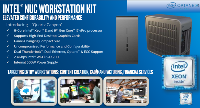 Intel NUC Quartz Canyon - nowe desktopy z układami Core i Xeon [1]