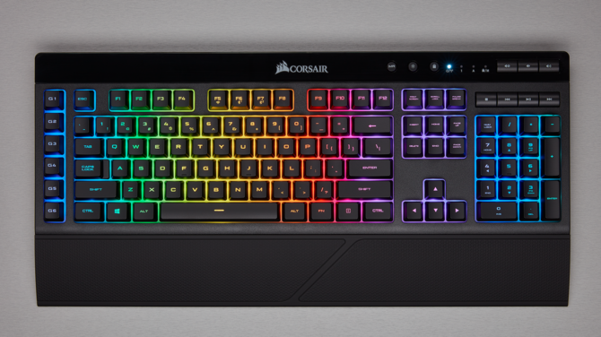 Corsair K57 RGB - bezprzewodowa klawiatura z podpórką i RGB LED [2]