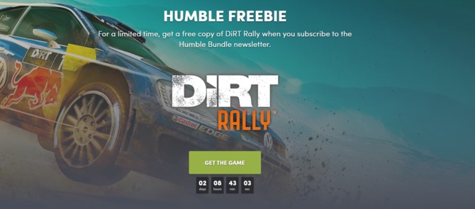 DiRT Rally do dostania za darmo od Humble Bundle [1]