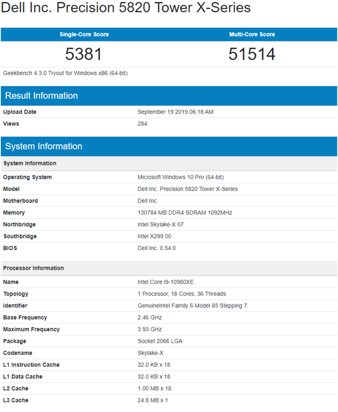 Intel Core i9-10980XE - pierwsze testy 18-rdzeniowego procesora [2]