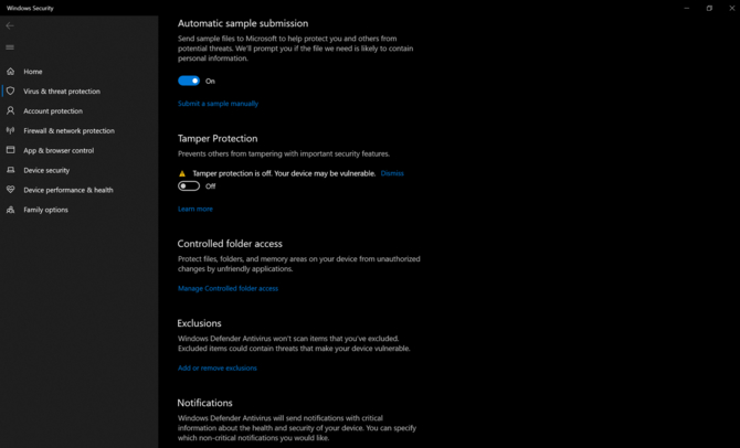 Windows 10 zyskuje ochronę przed modyfikacjami zabezpieczeń [2]
