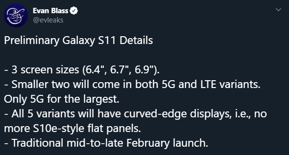 Samsung Galaxy S11 - wyciekły kluczowe informacje o smartfonie [2]