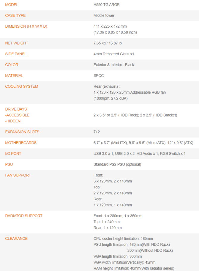 Thermaltake H550 TG ARGB - obudowa z aluminiowym frontem [1]