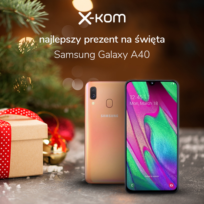 Smartfon Samsung Galaxy A40 teraz 150 zł taniej w x-kom [1]