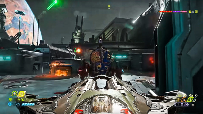 DOOM Eternal z bronią na środku ekranu jak za dawnych lat [2]