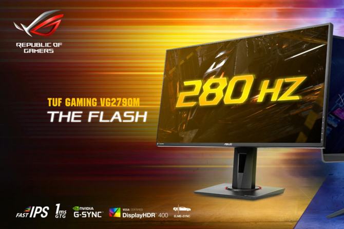 ASUS TUF Gaming VG279QM monitor z odświeżaniem 280 Hz