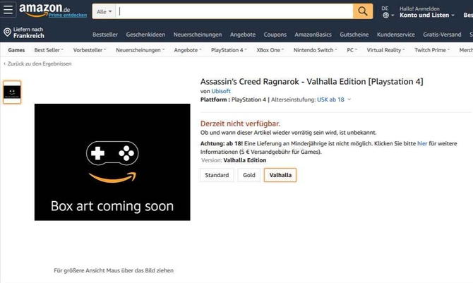 Assassin's Creed: Ragnarok - Valhalla Edition pojawiła się w Amazon [2]