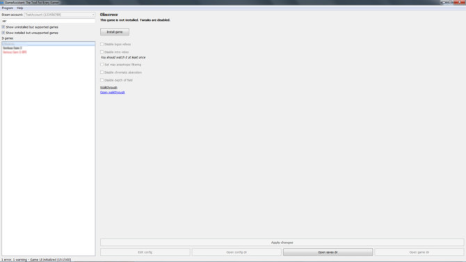 GameAssistant: program na Steam do konfiguracji i usprawniania gier [4]