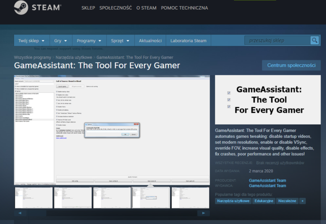 GameAssistant: program na Steam do konfiguracji i usprawniania gier [5]
