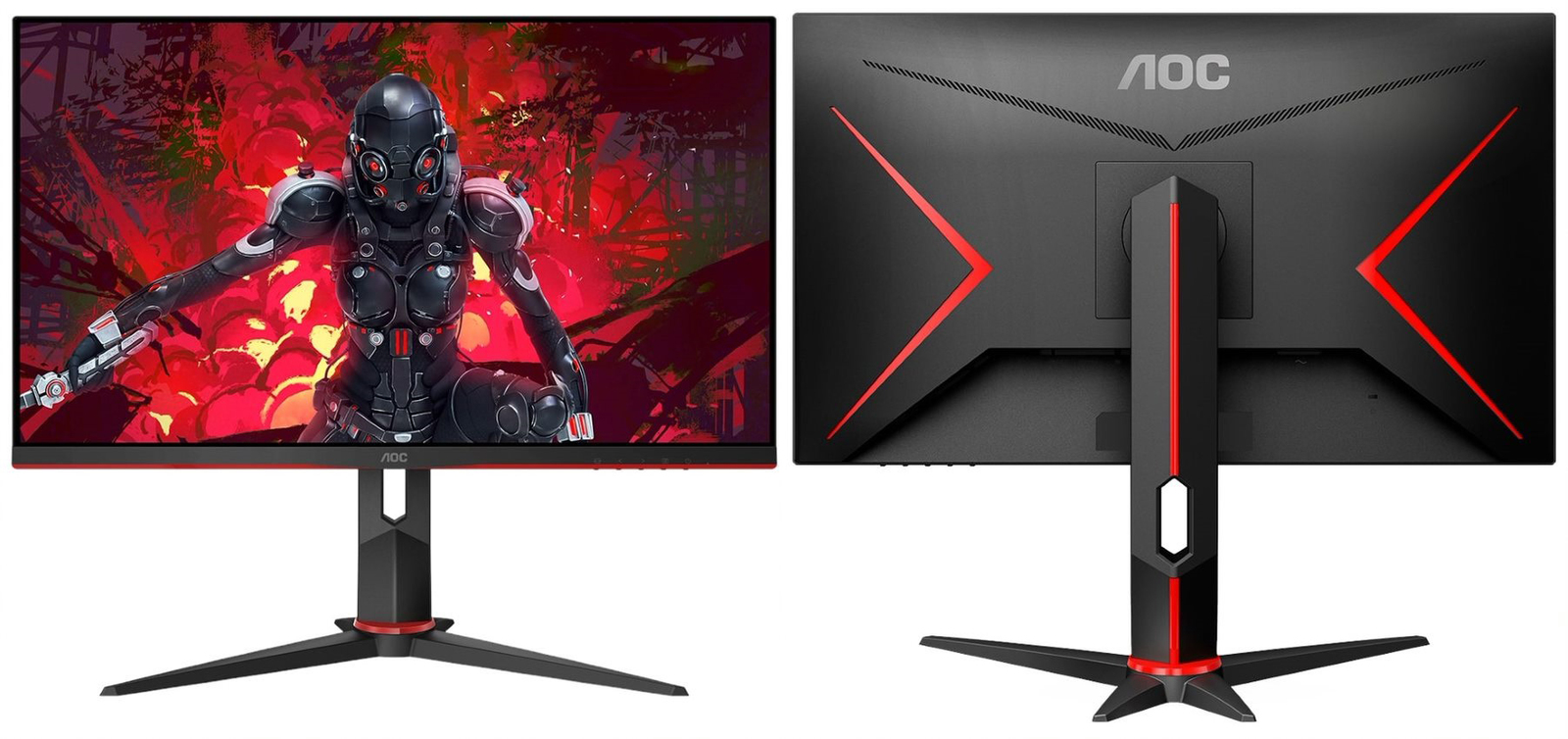 AOC Q27G2U i CQ27G2U płaski i zakrzywiony monitor QHD 144 Hz PurePC.pl