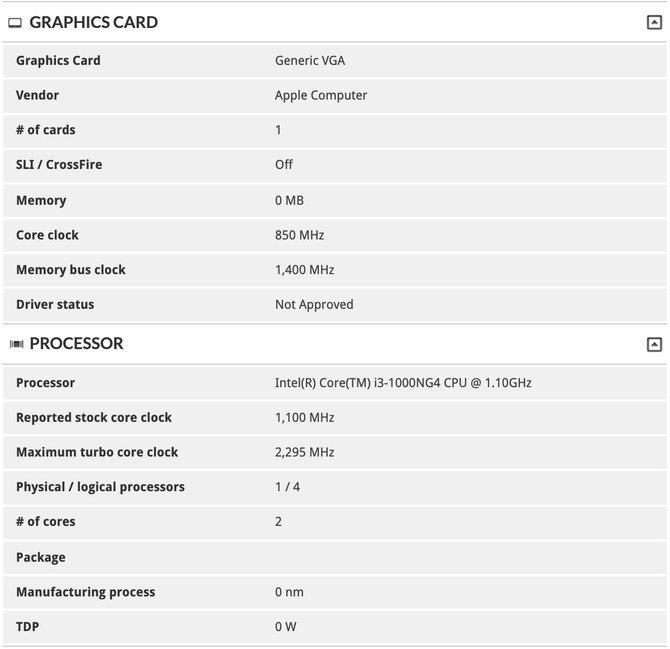 Odświeżony Apple Macbook Air otrzyma układy Intel Ice Lake-Y [2]