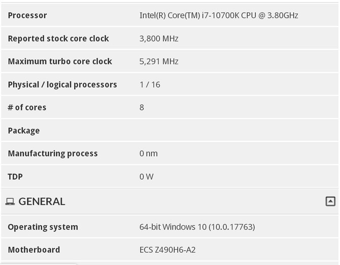 Intel Core i7-10700K ma dysponować Turbo Boost do 5,3 GHz [2]