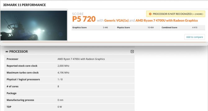 AMD Ryzen 7 4700U - Nowe iGPU szybsze od karty GeForce MX250 [2]