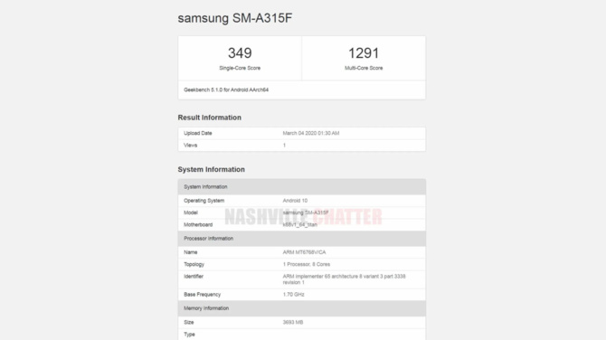 Samsung Galaxy A31: zapowiada się budżetowy, ale solidny model [1]