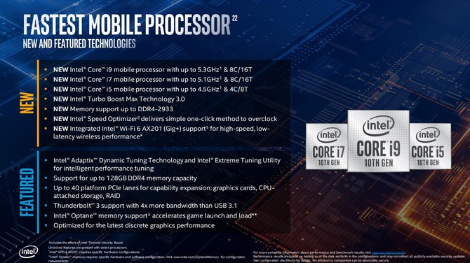 Intel Comet Lake-H - oficjalna prezentacja procesorów dla laptopów [8]
