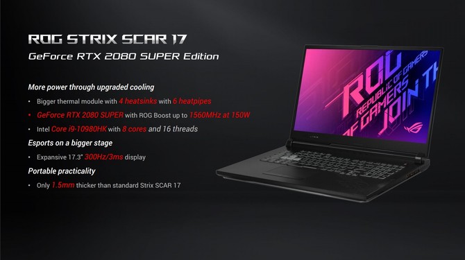 Laptopy ASUS - nowości z Intel Comet Lake-H i NVIDIA RTX SUPER [8]