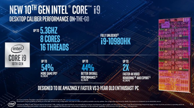 Intel Core i9-10980HK - Tryb Turbo domyślnie wciągnie nawet 135W [2]