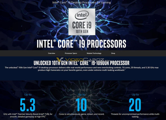 Intel Core i5-10600K, i7-10700K oraz i9-10900K - informacje o układach [2]