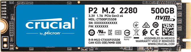 Crucial P2 - Tanie nośniki półprzewodnikowe QLC NAND M.2 NVMe [1]