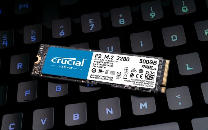 Crucial P2 - Tanie nośniki półprzewodnikowe QLC NAND M.2 NVMe [3]