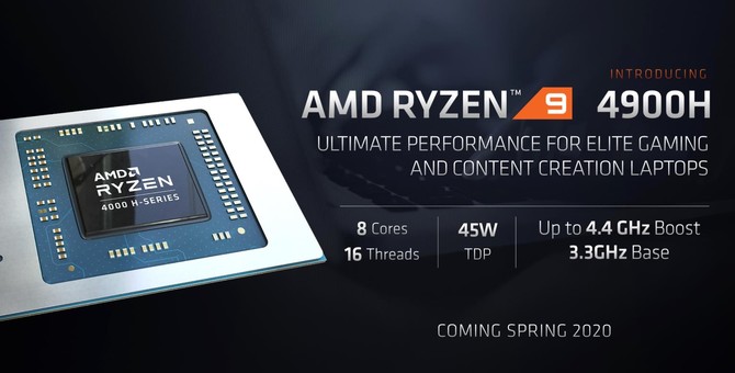 Laptopy z AMD Ryzen 9 4900H pojawią się najwcześniej w czerwcu [1]