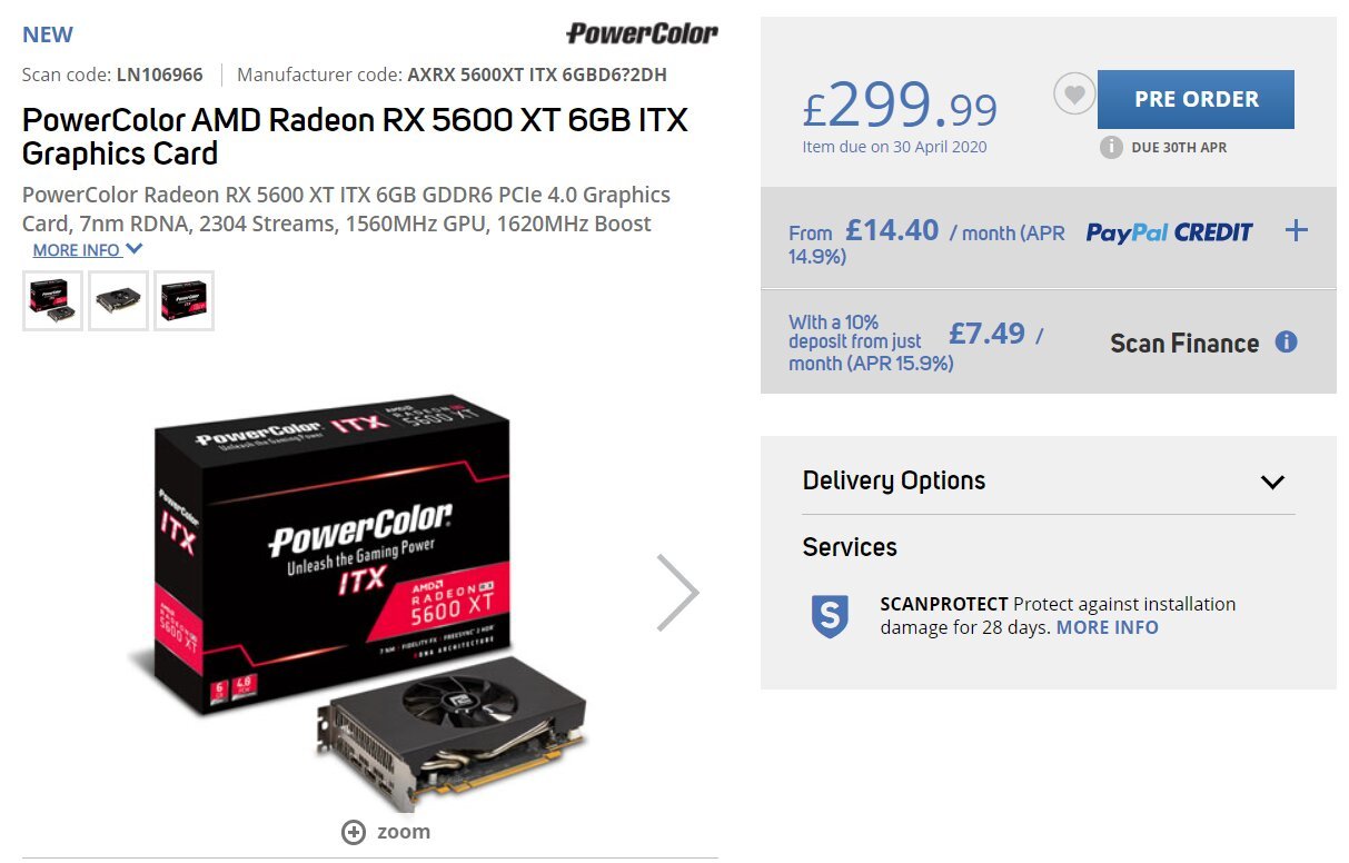 PowerColor Radeon RX 5600 XT ITX Navi w ma ym formacie PurePC.pl