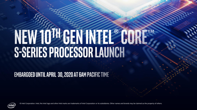 Intel Comet Lake-S - oficjalna prezentacja procesorów 10 generacji [1]