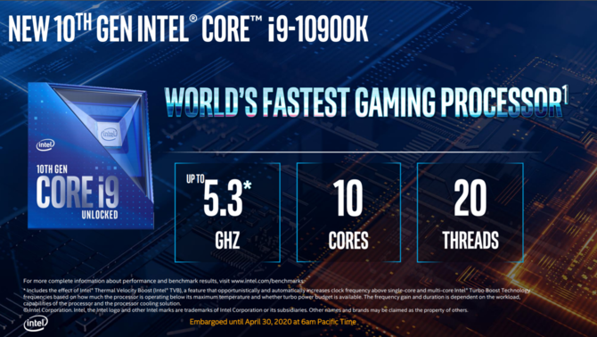 Intel Comet Lake-S - oficjalna prezentacja procesorów 10 generacji [6]