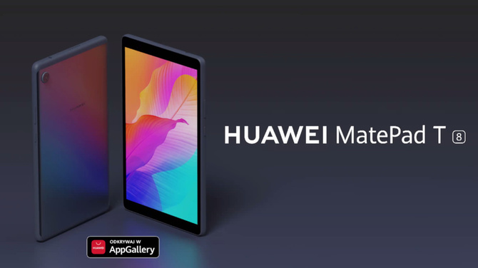 Tablet Huawei MatePad T8 oficjalnie, a mBank trafia do AppGallery [1]