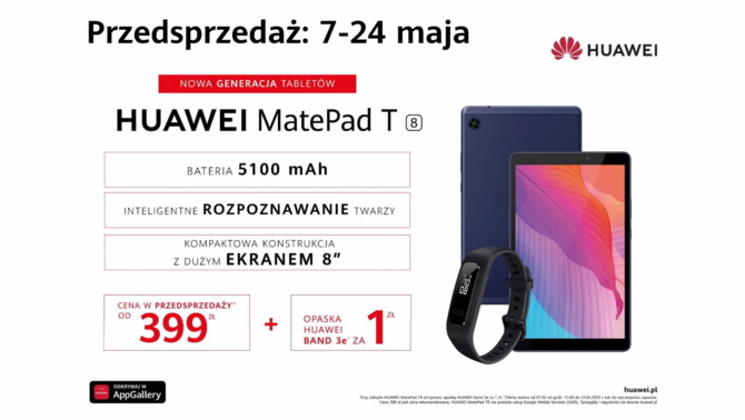 Tablet Huawei MatePad T8 oficjalnie, a mBank trafia do AppGallery [4]