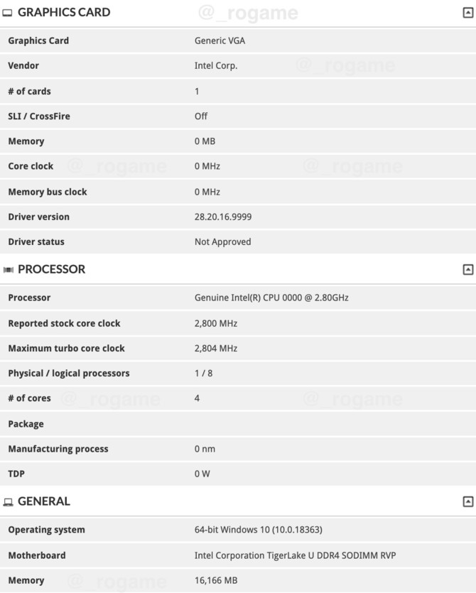 Intel Tiger Lake-U - informacje o topowym procesorze dla laptopów [2]