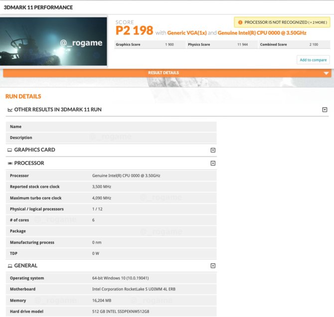 Intel Rocket Lake-S - znamy wydajność 6-rdzeniowego procesora [2]