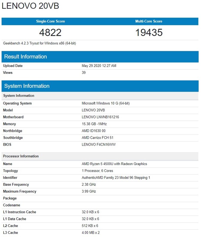 Lenovo ThinkBook 14s otrzyma procesory AMD Ryzen serii 4000 [4]