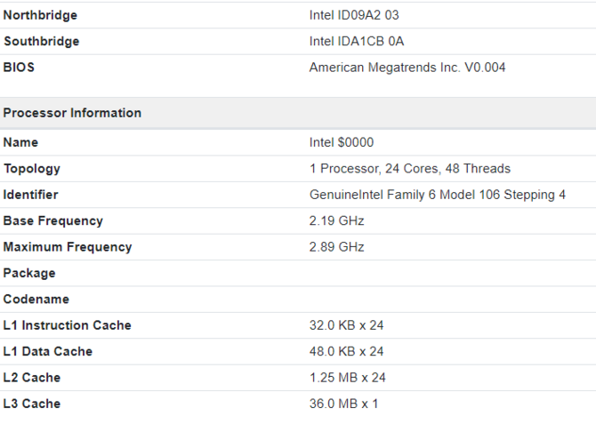 Intel Ice Lake-SP - odkryto serwerowy procesor z 24 rdzeniami [2]