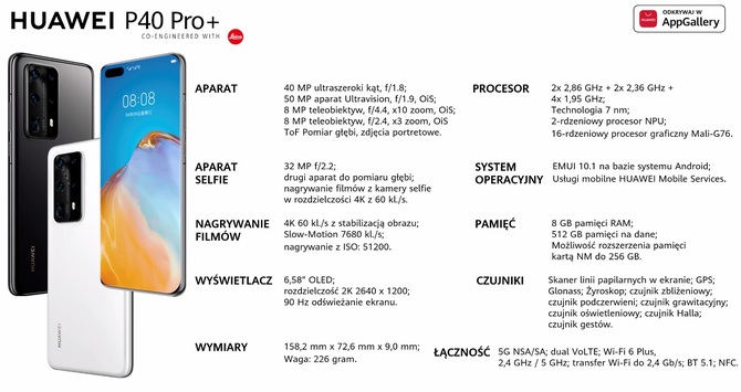 Huawei P40 Pro+ w polskich sklepach. Cena i bonusy w preorderze [8]